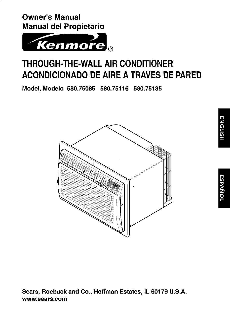 Kenmore 580.75116 User Manual | 40 pages