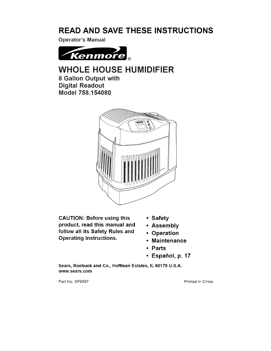 Kenmore 758.15408 User Manual | 32 pages
