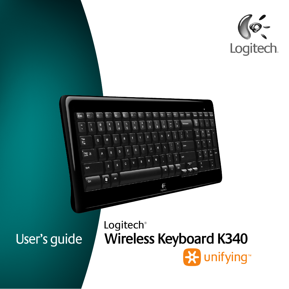 Logitech Wireless Keyboard K340 User Manual | 36 pages
