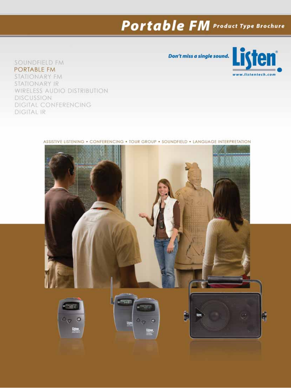 Listen Technologies Portable FM User Manual | 8 pages