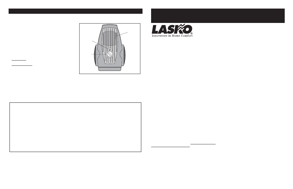 Lasko 4907ES User Manual | 2 pages