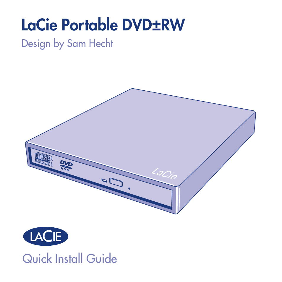 LaCie Portable DVD RW Design by Sam Hecht User Manual | 8 pages