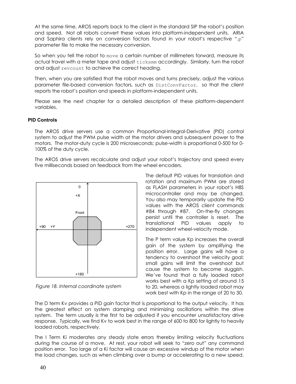 Pid controls | Pioneer 2TM User Manual | Page 46 / 85