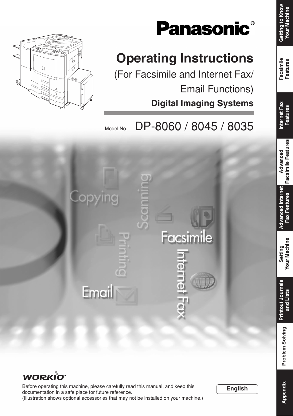 Panasonic 8045 User Manual | 196 pages