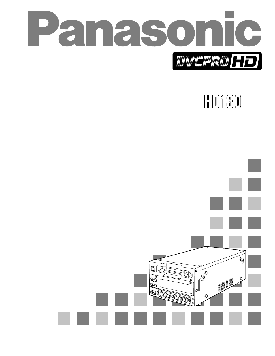 Panasonic AJ-HD130DCP User Manual | 42 pages