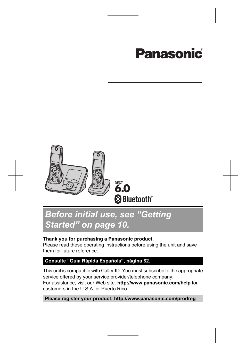 Panasonic KX-TG7644 User Manual | 100 pages