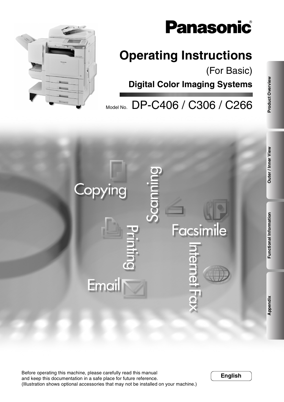 Panasonic DP-C266 User Manual | 40 pages