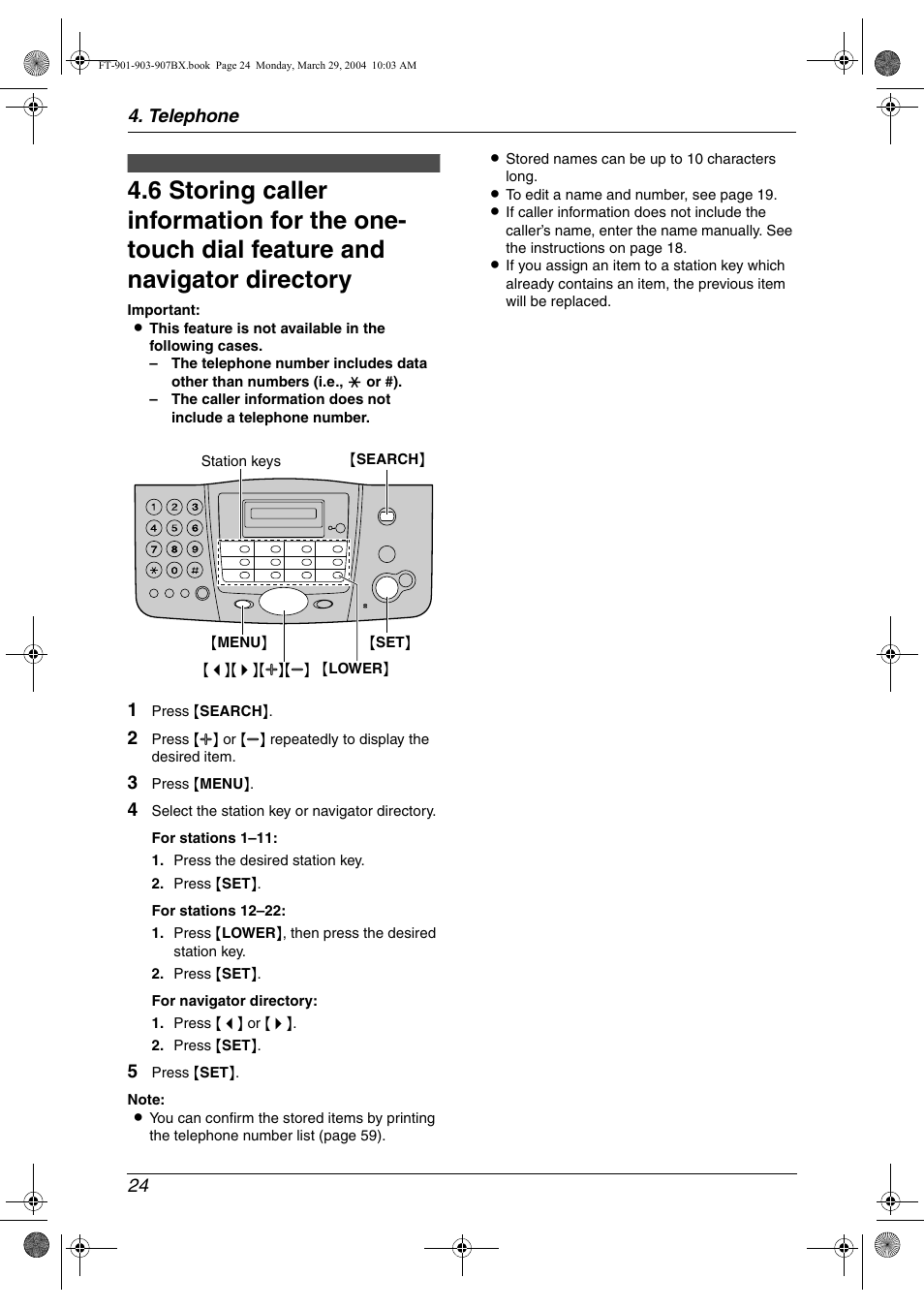 Panasonic KX-FT901BX User Manual | Page 24 / 64