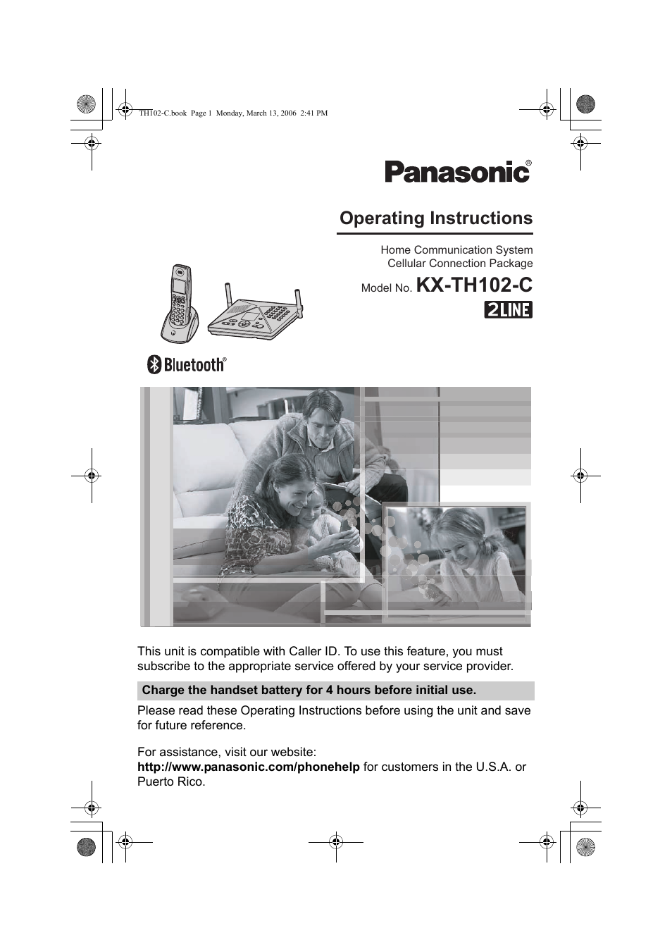 Panasonic KX-TH102-C User Manual | 100 pages