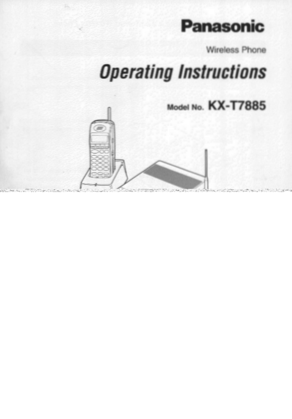 Panasonic KX-T7885 User Manual | 48 pages