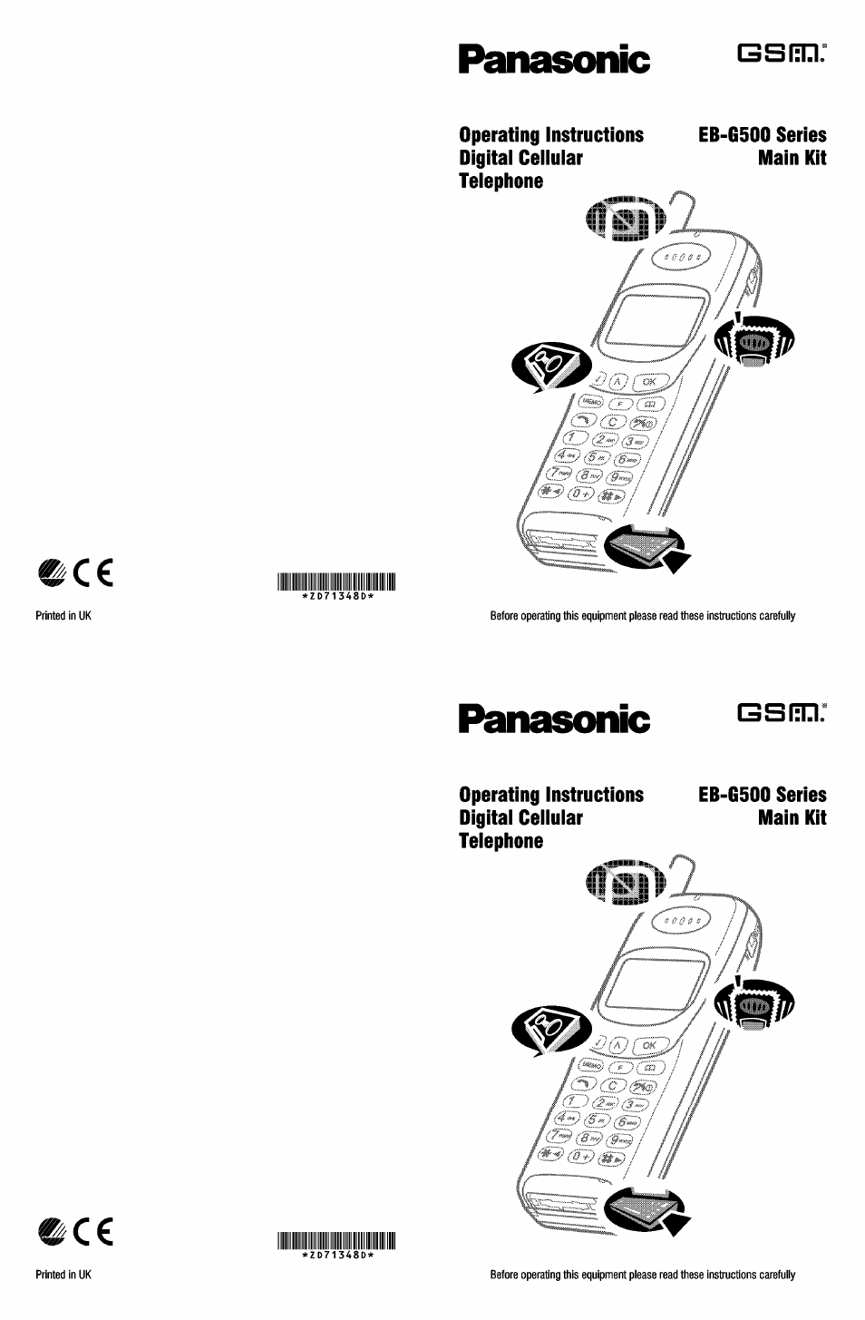 Panasonic EB-G500 User Manual | 40 pages