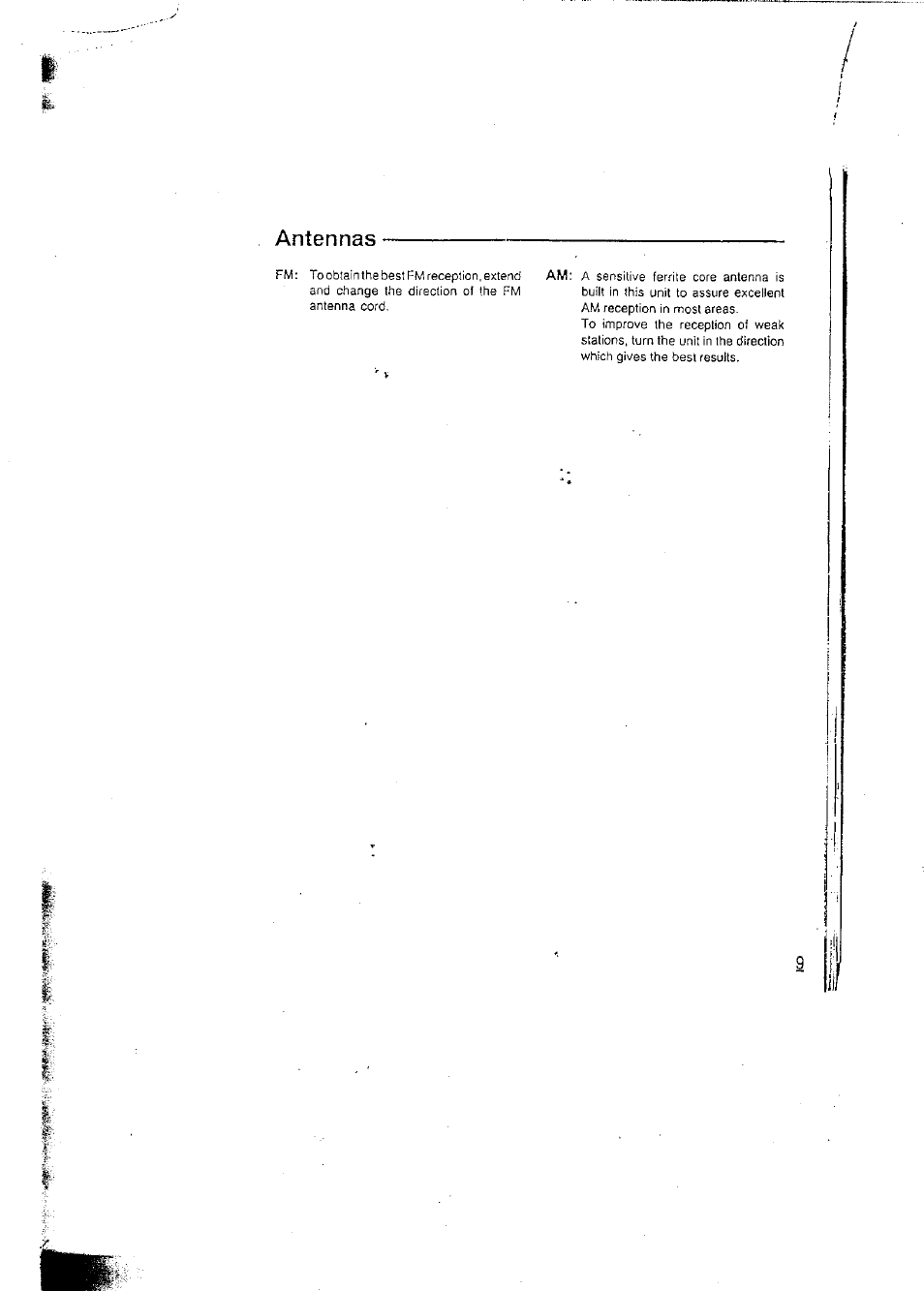 Antennas | Panasonic RCX160 User Manual | Page 9 / 23