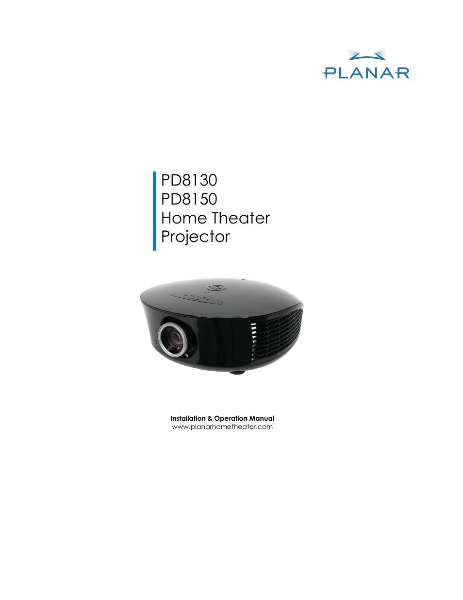 Planar PD8130 User Manual | 100 pages