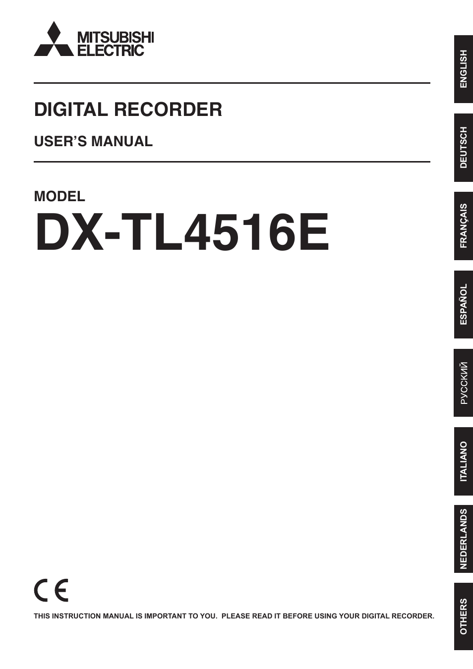 Nikon DX-TL4516E User Manual | 37 pages