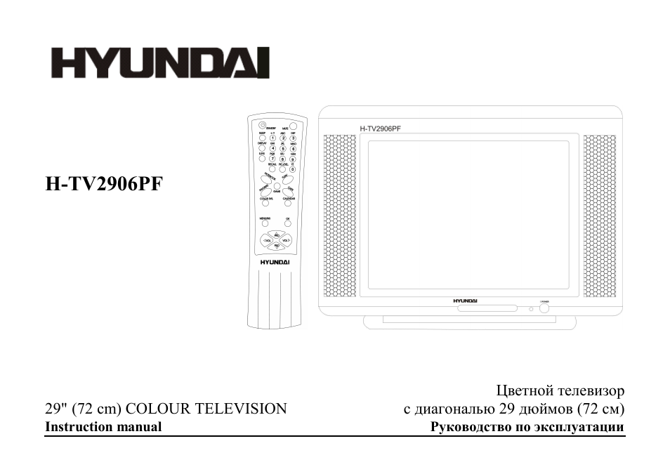 Hyundai H-TV2906PF User Manual | 55 pages