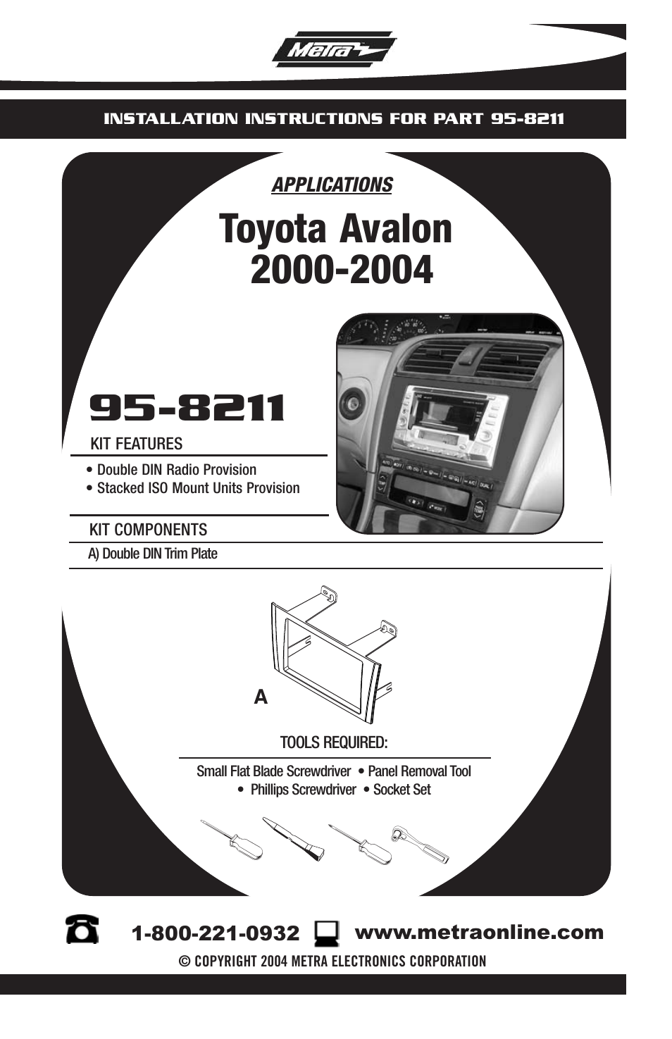 TOYOTA 95-8211 User Manual | 8 pages
