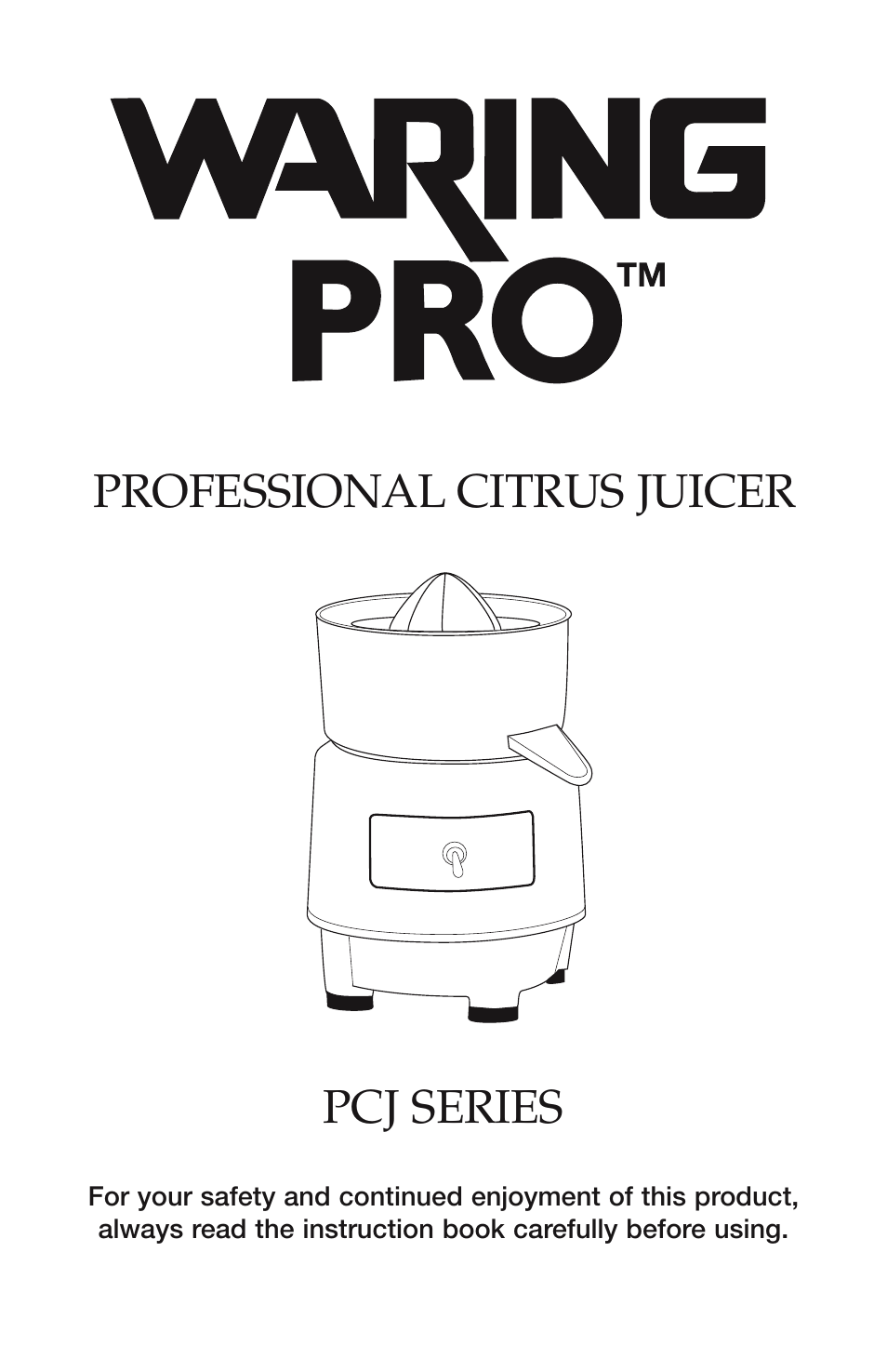 Waring PCJ SERIES PCJ218 User Manual | 4 pages