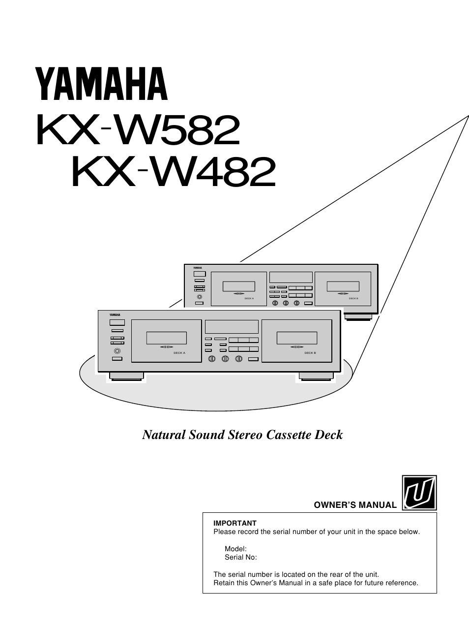 Yamaha KX W482 User Manual | 20 pages