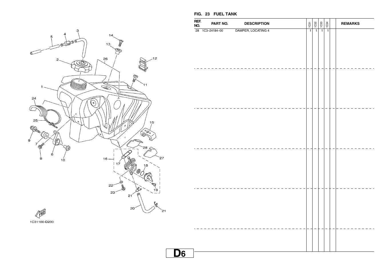 Yamaha YZ125T1 User Manual | Page 40 / 58