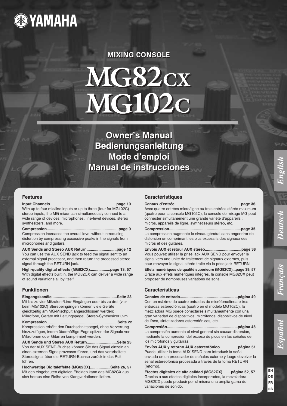 Yamaha MG102Cc User Manual | 21 pages