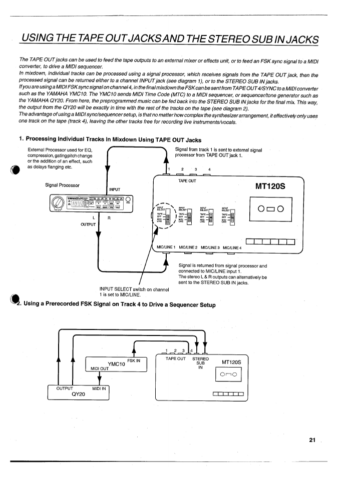 Yamaha MT120S User Manual | Page 23 / 81