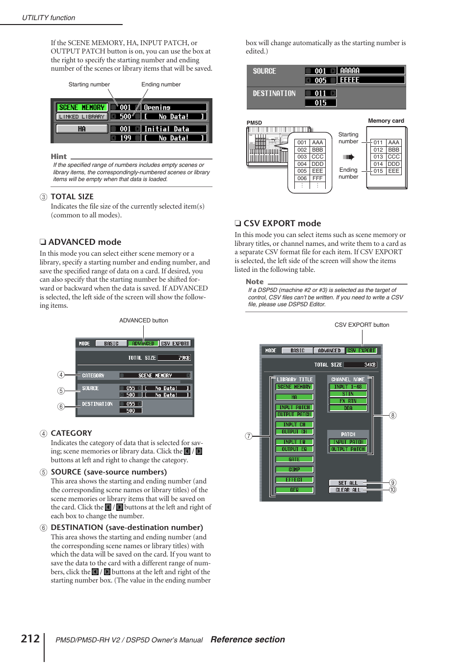 Yamaha DSP5D User Manual | Page 212 / 409