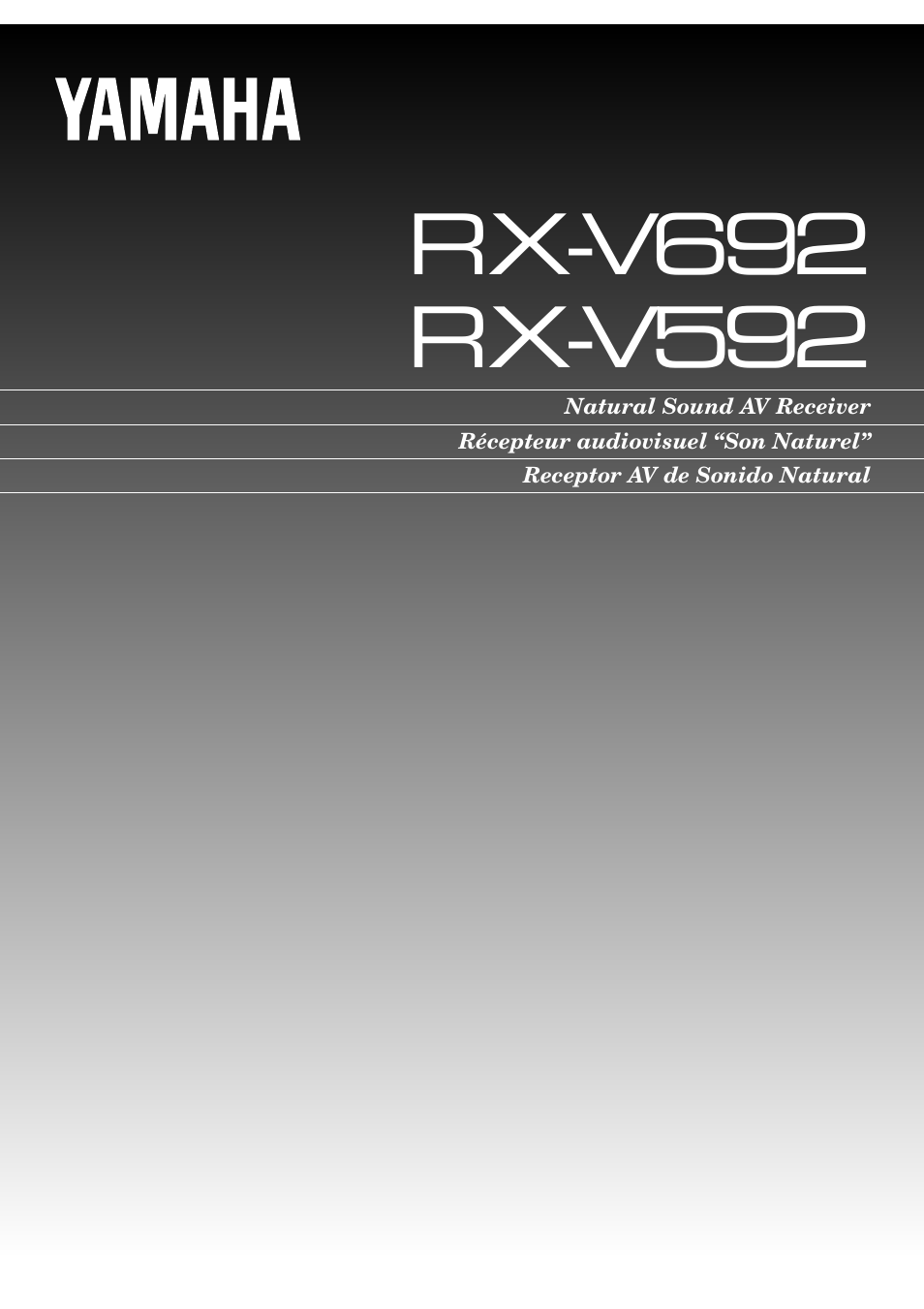 Yamaha RX-V592 User Manual | 51 pages