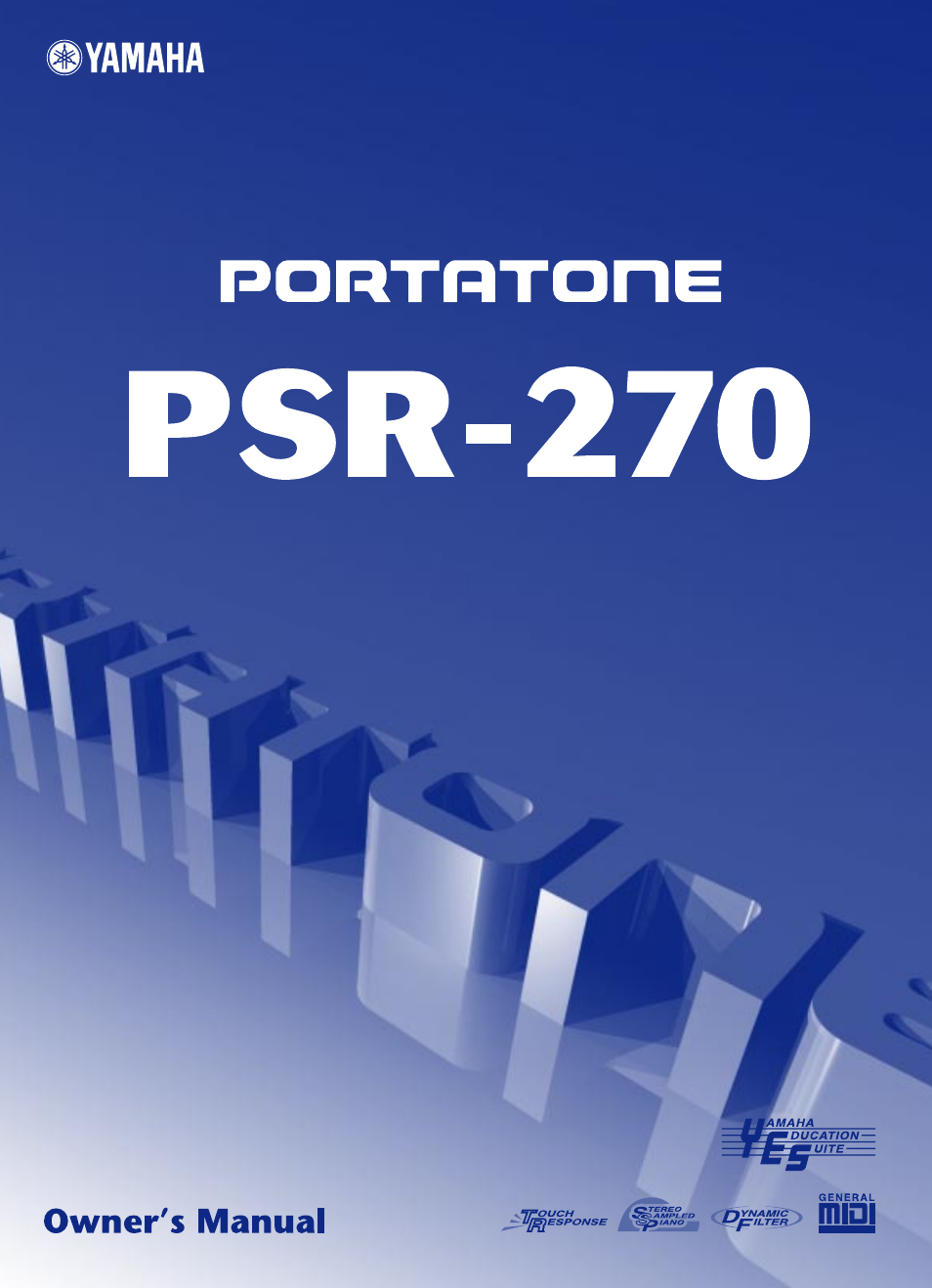 Yamaha PSR-270 User Manual | 120 pages