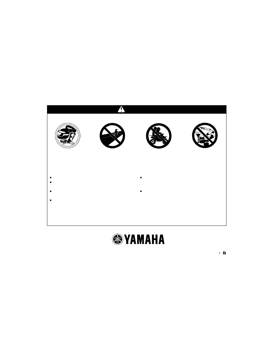 Qwarning | Yamaha BLASTER YFS200N User Manual | Page 153 / 153