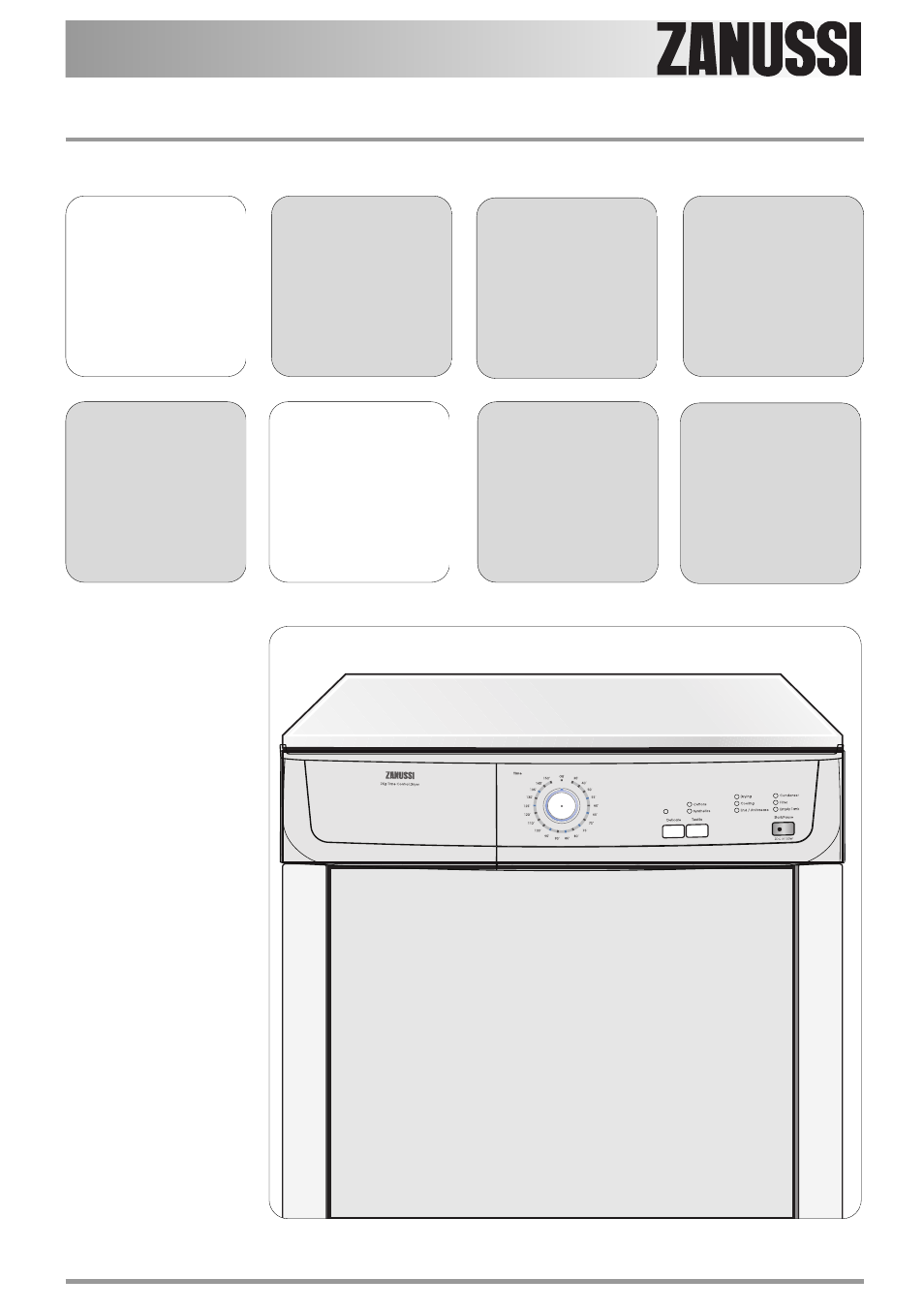 Zanussi ZDC37100W User Manual | 28 pages