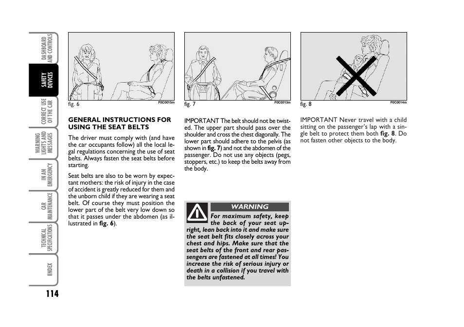 FIAT Stilo User Manual | Page 115 / 274
