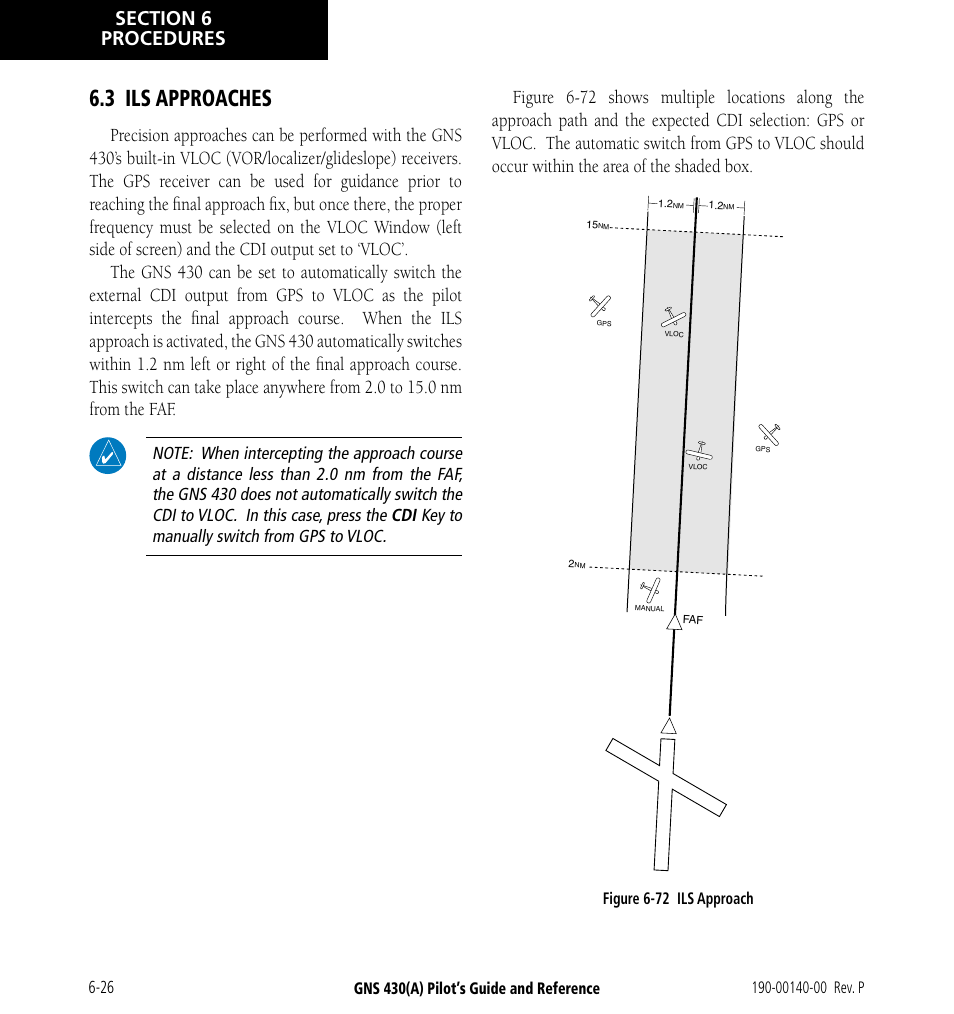 3 ils approaches, 3 ils approaches -26 | Garmin GNS 430 User Manual | Page 108 / 266