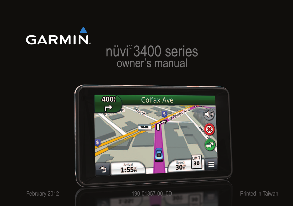 Garmin nuvi 3490 for Volvo Cars User Manual | 89 pages