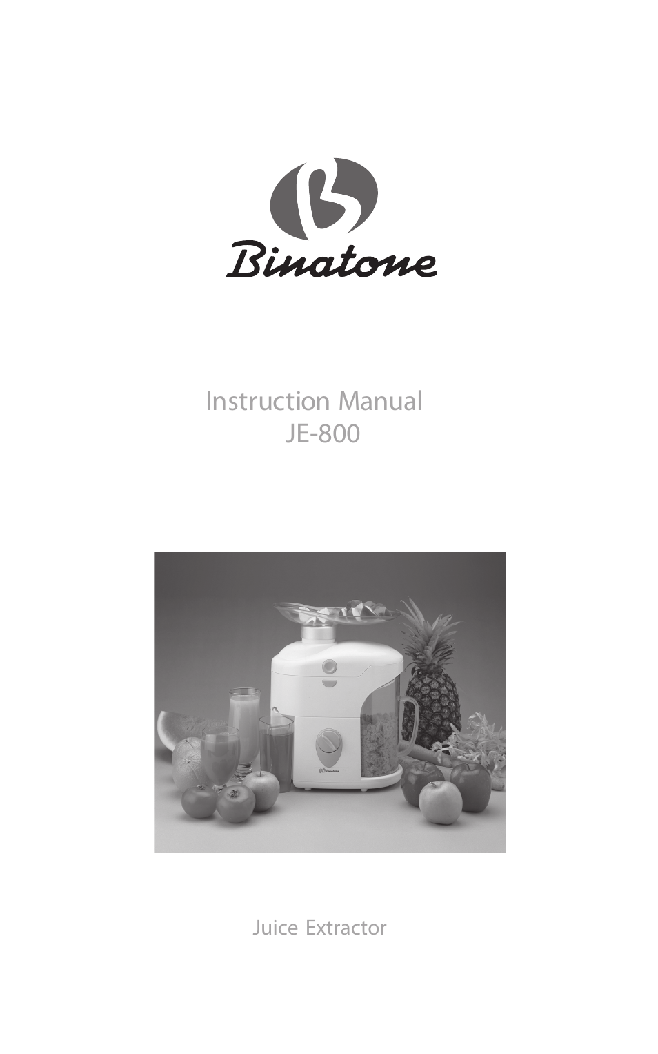 Binatone JE-800 User Manual | 30 pages