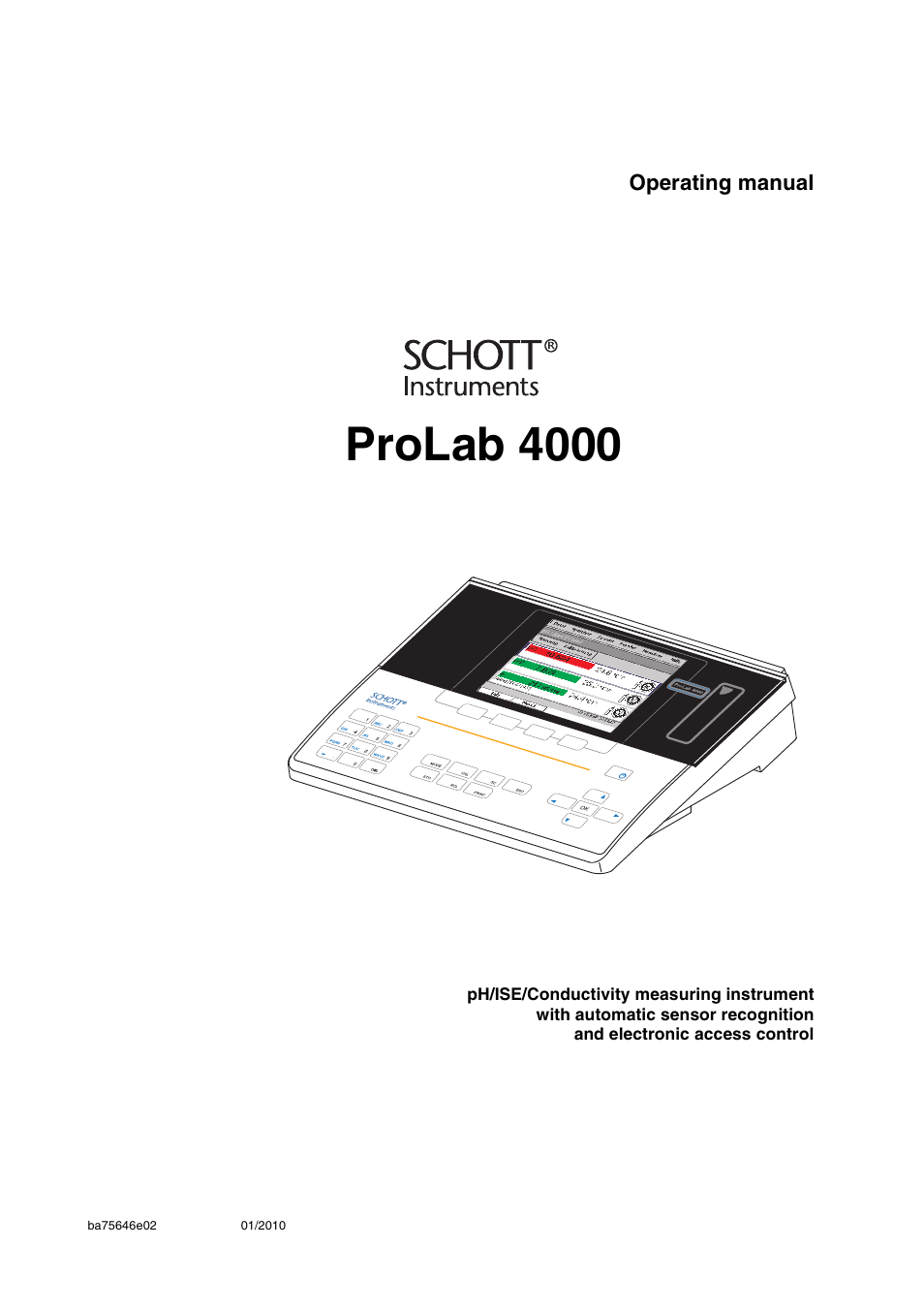 Xylem ProLab 4000 MULTIPARAMETER BENCHTOP METER User Manual | 219 pages