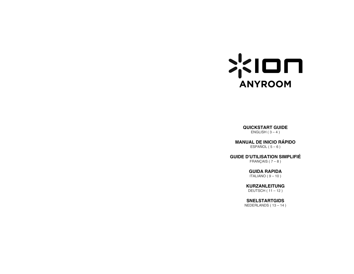 ION Audio Anyroom User Manual | 16 pages