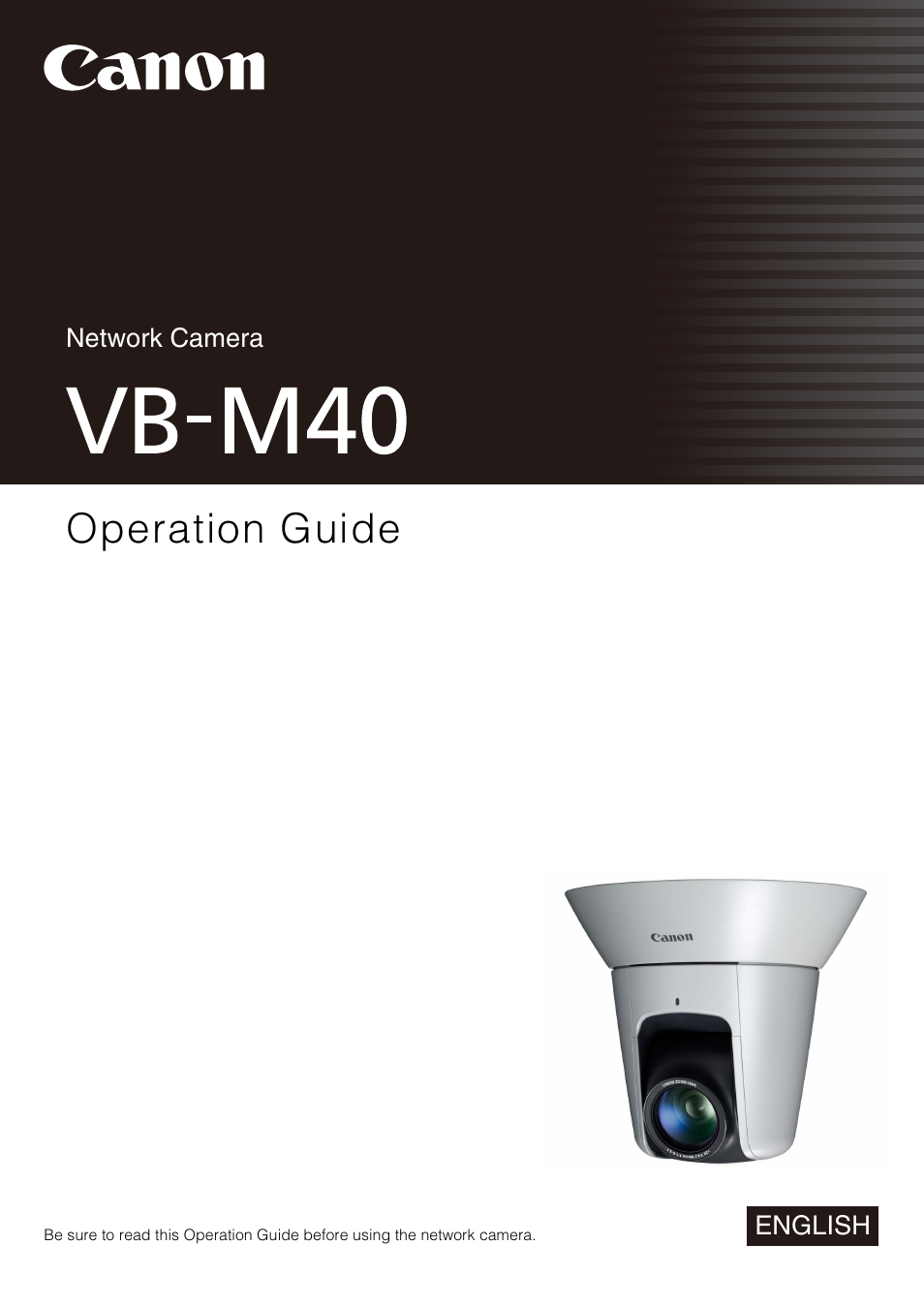 Canon VB-M40 User Manual | 149 pages