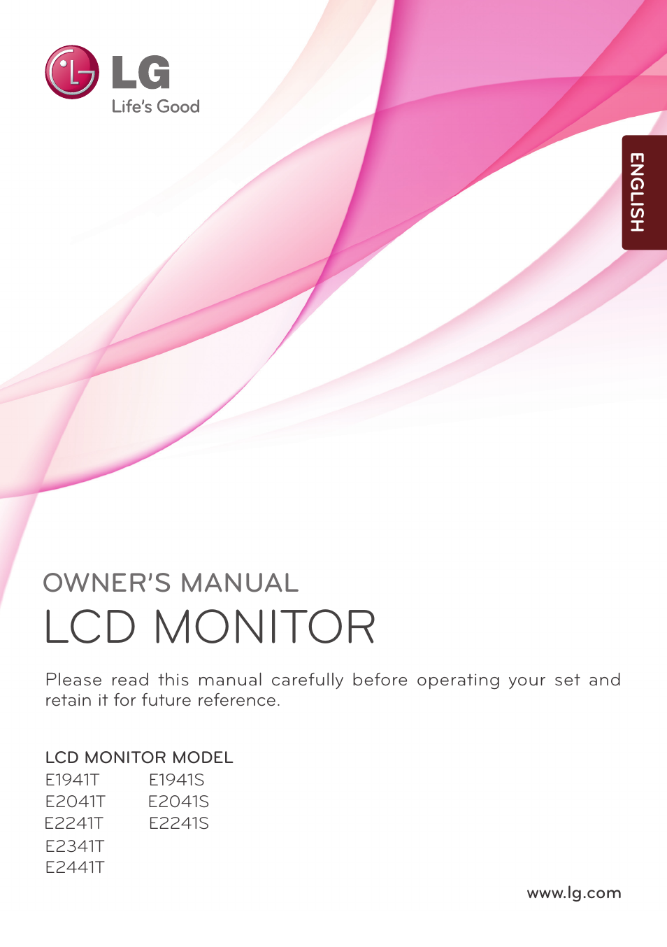LG E2041T-BN User Manual | 35 pages