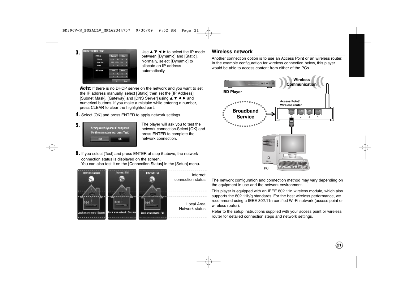 LG BD390 User Manual | Page 21 / 76