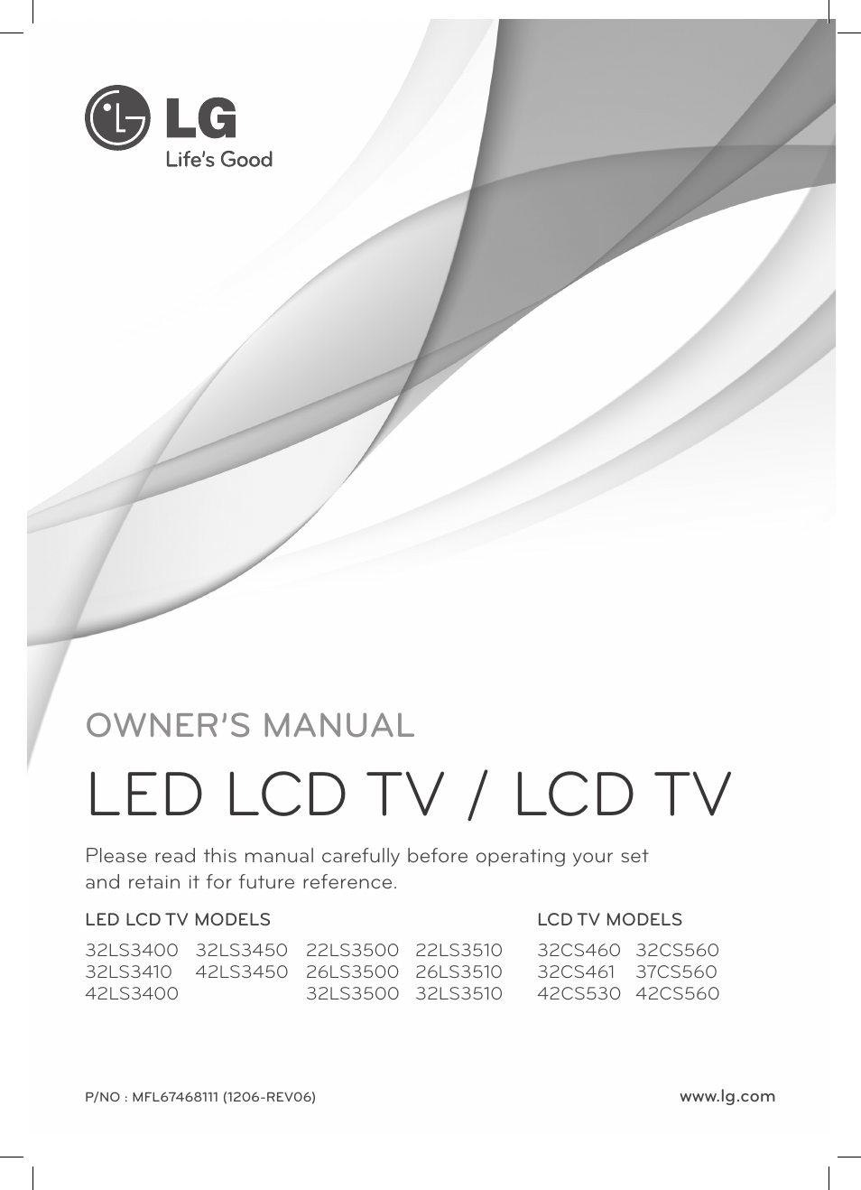 LG 32CS460 User Manual | 44 pages