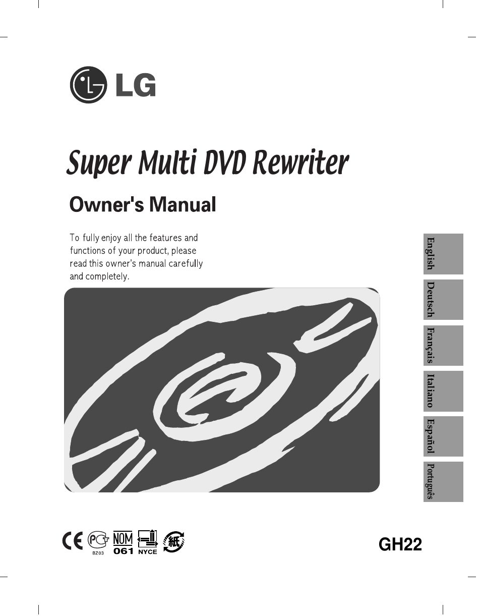 LG GH22NP21 User Manual | 14 pages