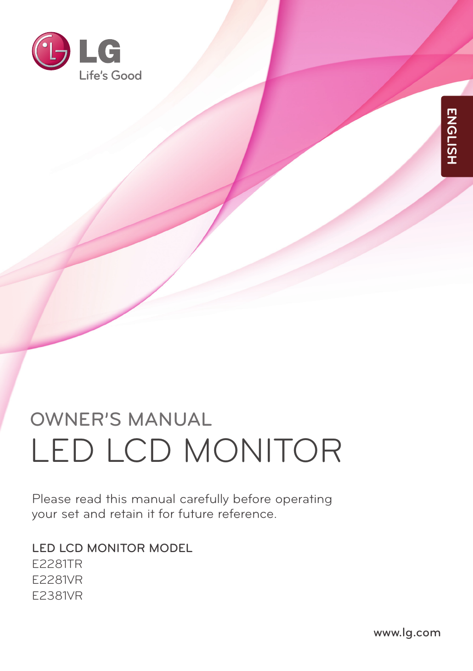 LG E2281VR-BN User Manual | 35 pages