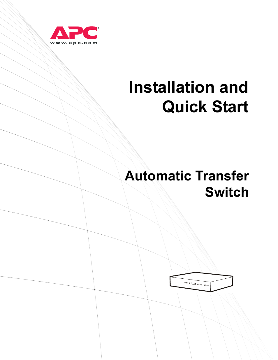 American Power Conversion Automatic Transfer User Manual | 25 pages
