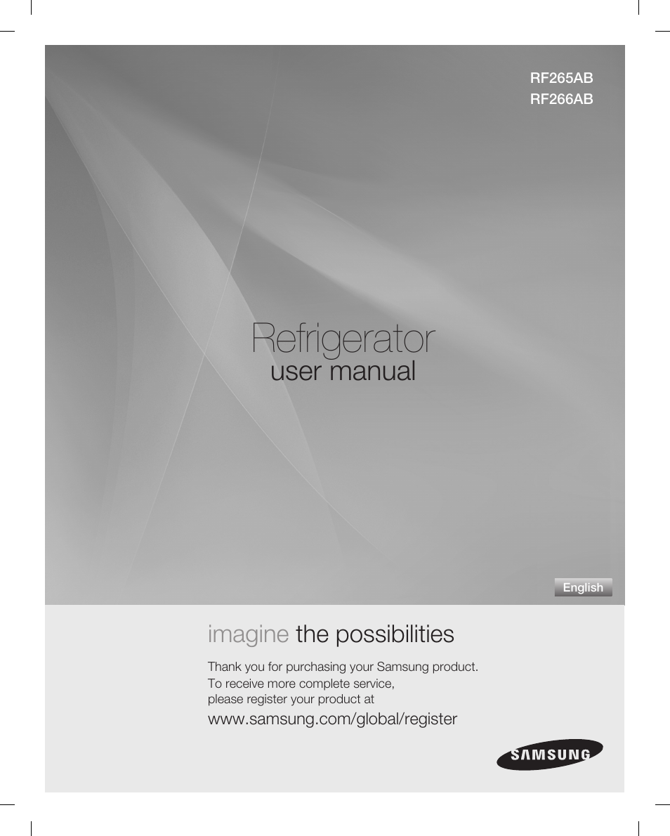 Samsung RF266ACPN-XAA User Manual | 76 pages