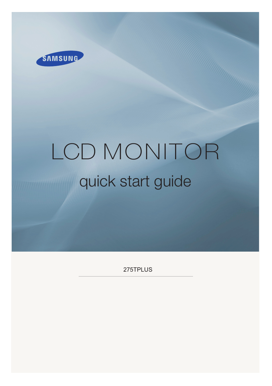 Samsung LS27HUCCB-XAA User Manual | 20 pages