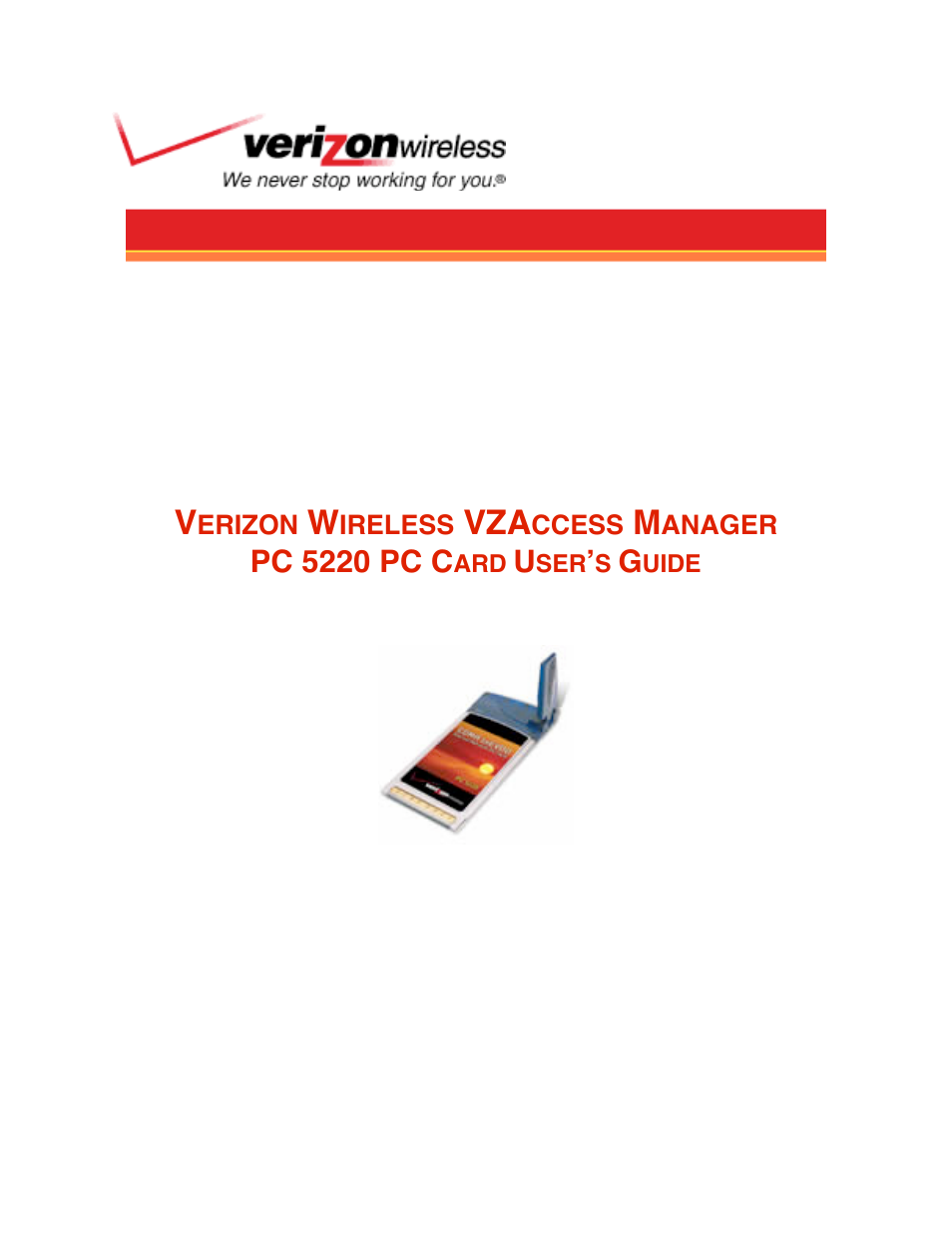 Audiovox PC CARD PC 5220 User Manual | 15 pages