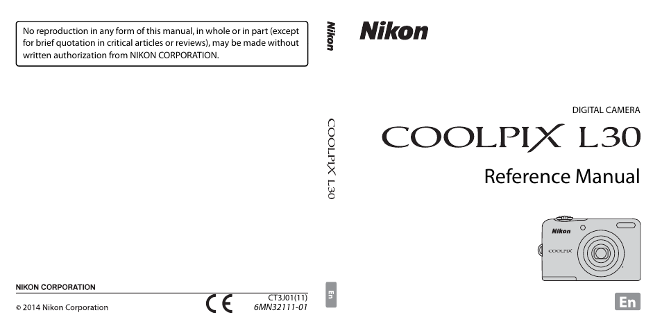 Nikon L30 User Manual | 160 pages