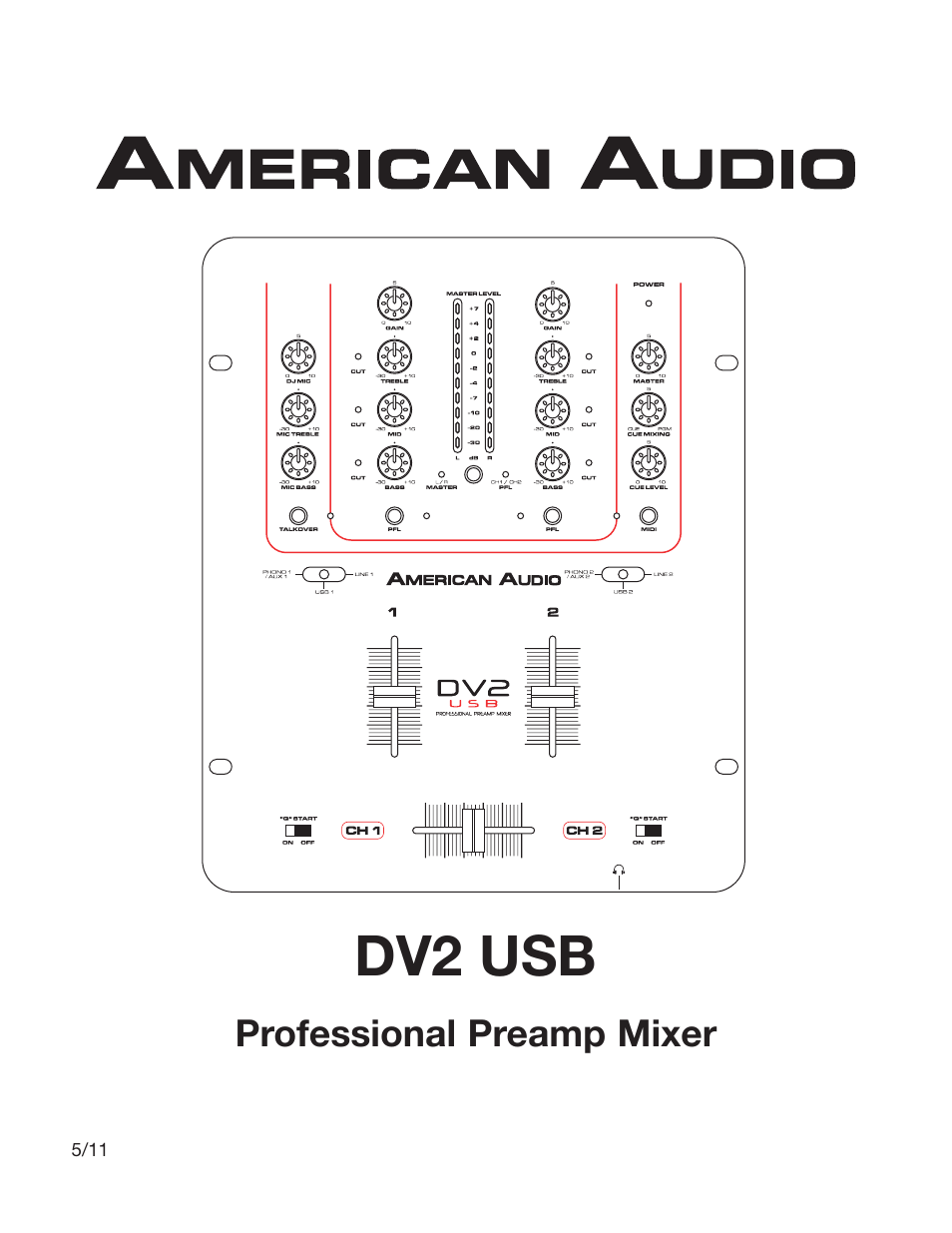American Audio DV2 USB User Manual | 18 pages