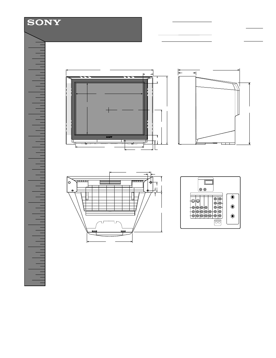 Sony KV-40XBR800 User Manual | 1 page