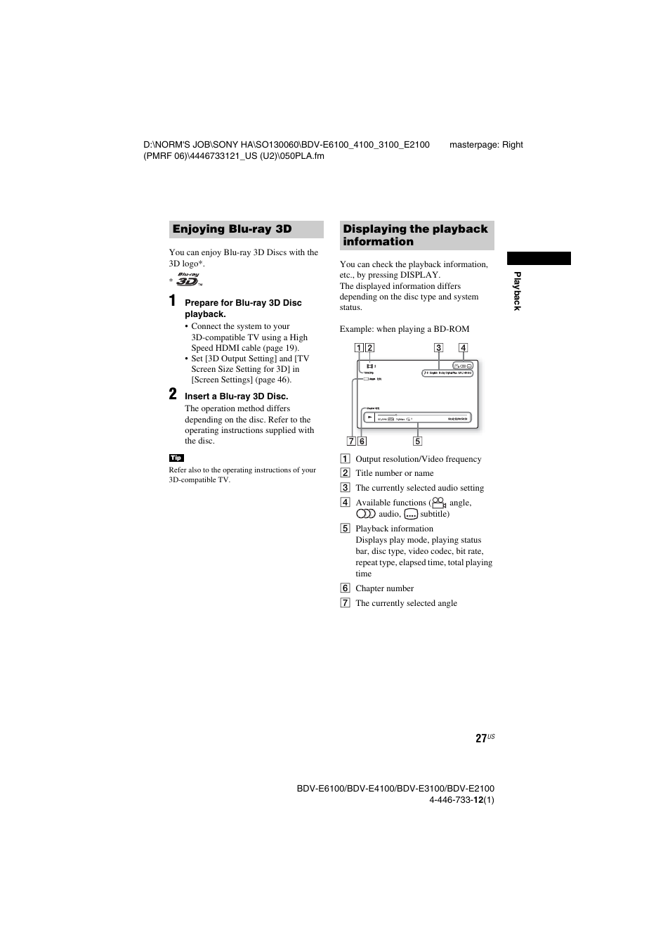 Sony BDV-E2100 User Manual | Page 27 / 72